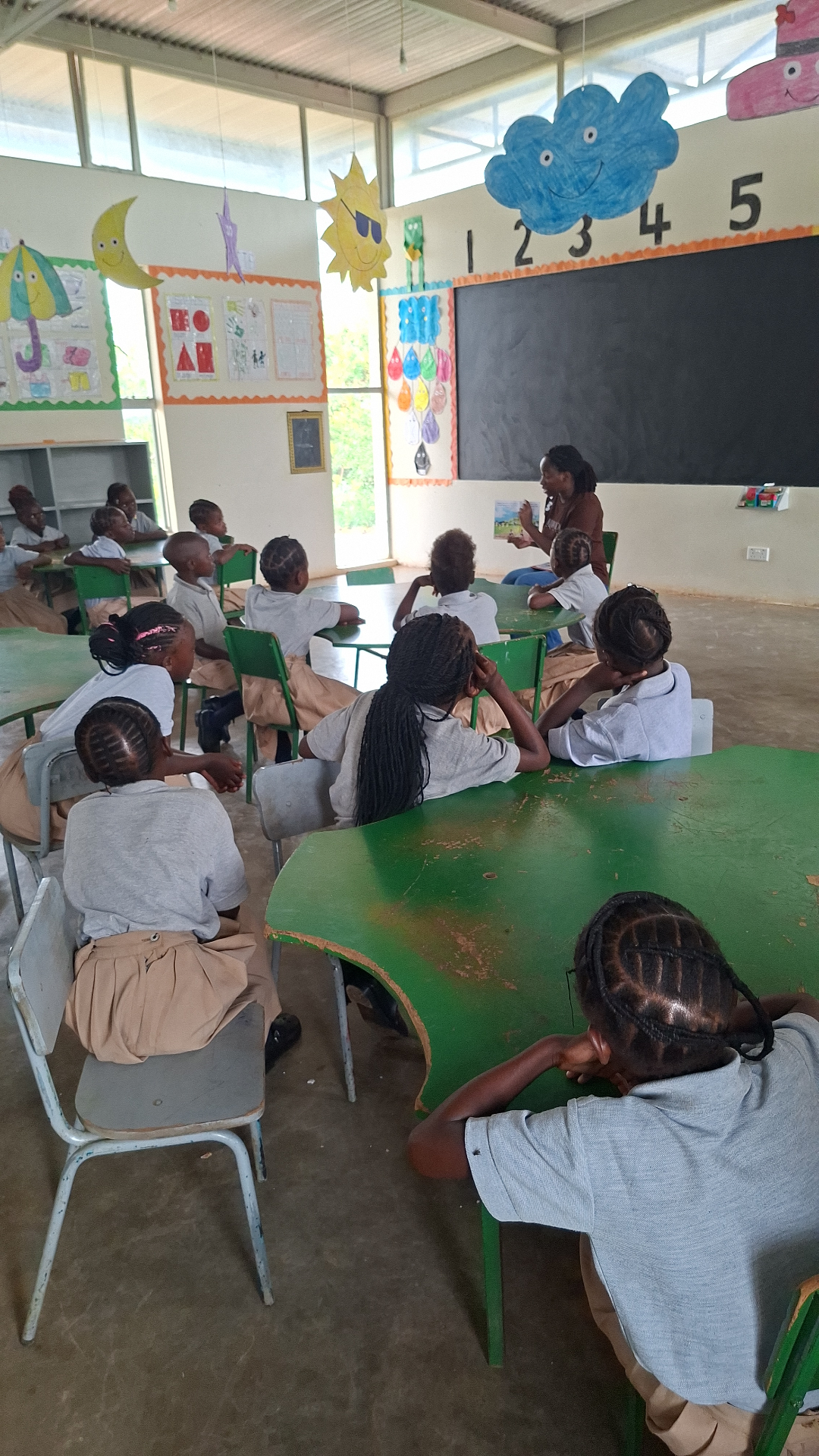 Story time in a rural classroom Chipakata Children’s Academy- Rufunsa